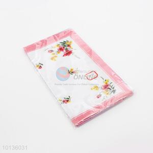 Delicate Flower Printed Handkerchief for Women