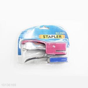 Cute style fashion red stapler with staples