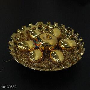 Delicate gold fruit dishes&fruit ceramic craft set