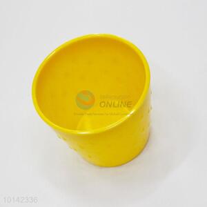 China manufacturer yellow melamine flowerpot/garden pot