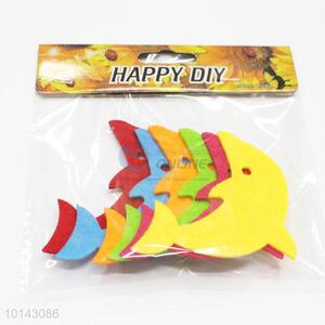 Household dolphin adhesive craft set/DIY non-woven decorative craft