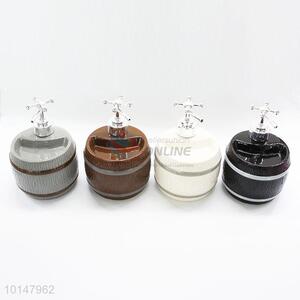4 Pcs/ Set Four Colors Wine Barrel Shaped Ceramic Bathroom Supplies Kit Set Soap Box Set