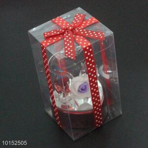 Glass Crystal Lover Swan for Home Decoration Crafts Gift