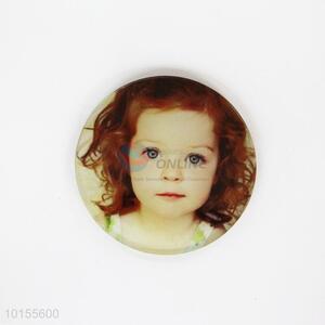 Wholesale round cute girl cup mat