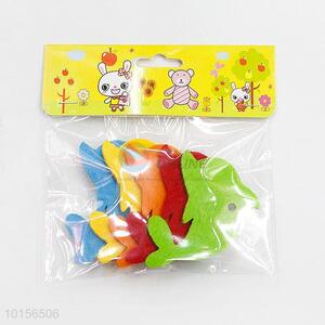High Quality Dolphin Shaped Nonwovens Crafts with Various Colors