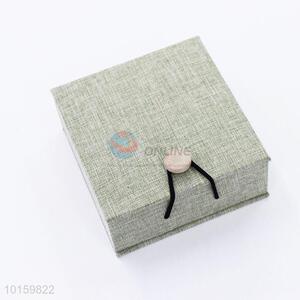 Gift Boxes Jewelry Accessories Linen Earrings Ring Jewelry Box with Hasp
