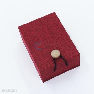 Display Linen Boxes Necklace Earrings Ring Box Packaging Gift Box with Hasp