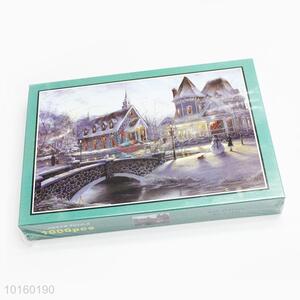 Hot New Products For 2016 1000pcs Snowy Day Puzzles Set