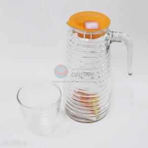 Wholesale Glass Teapot Set with Two Glass Cups