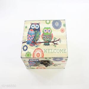 New Design Owl Printed 2 Pieces Jewlery Box/Case Set