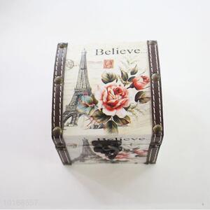 Beautiful Tower and Flower Printed 2 Pieces Jewlery Box/Case Set