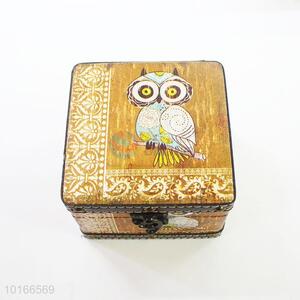 Good Quality Owl Printed 3 Pieces Jewlery Box/Case Set