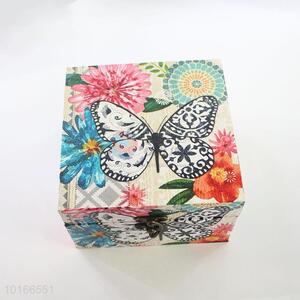 Good Quality Butterfly and Flower Printed 2 Pieces Jewlery Box/Case Set