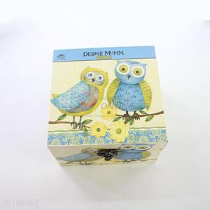 Creative Design Owl Printed 2 Pieces Jewlery Box/Case Set