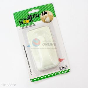 Simple Style White Wall Hanger Plastic Adhesive Wall Hooks