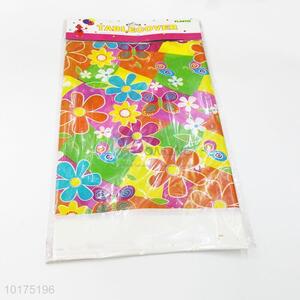 Hot sale colorful flower pattern PVC tablecloth
