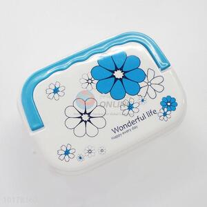 Wholesale Flower Square Plastic Lunch Bento Packaging Box