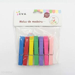 Wholesale cheap colorful wooden clip