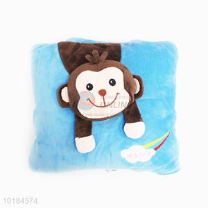 Wholesale Cartoon Monkey Plush Pillow and Quilt Set