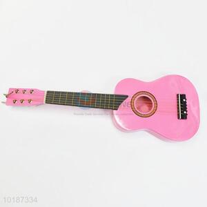 Pink color acoustic guitar for lady
