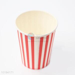 Red Stripe Pattern Disposable Paper Cup Wholesale