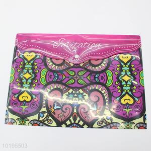 New Arrival Colorful Flowers Printed File Folder Stationery
