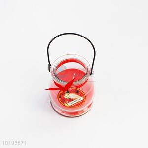 Exquisite cheap new arrival candle with handle 6colors