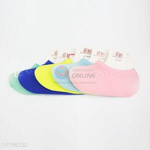 New Design Candy Color Women Invisible Socks