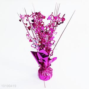 Foil Table Centerpiece with Heart Shape for Valentine Decoration