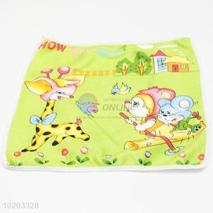 Green giraffe kids small hand towel,microfiber cleaning towel