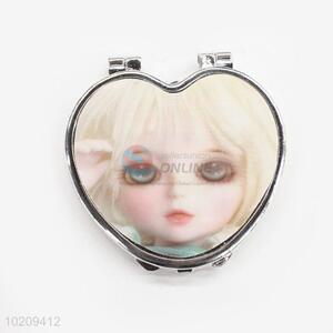 Superior Quality Peach Heart Shaped Portable Oval Mirror