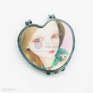 Excellent Quality Peach Heart Shaped Portable Oval Mirror
