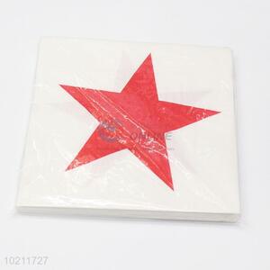 Simple style star pattern napkin tissue/serviette