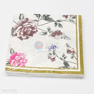 Promotional custom flower napkin tissue/serviette
