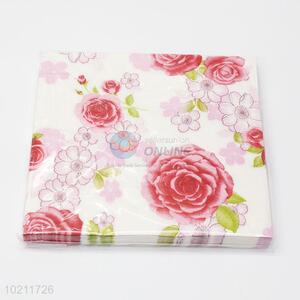 Delicate flower napkin tissue/serviette