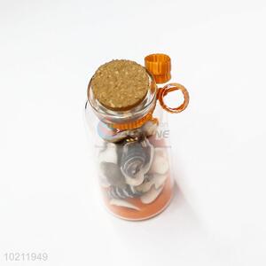 China Factory Glass Wishing Bottle with Cork Cap