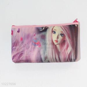 Beautiful Cartoon Girls Printed Mini Wallet PVC Mini Purse