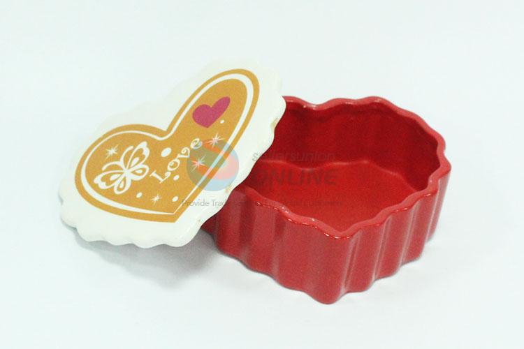 Ceramic jewelry box valentine's day