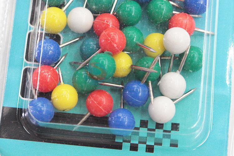 Hot-selling daily use colorful round ball shape pushpins