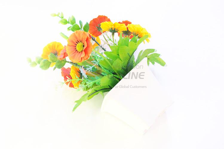 Low price new arrival artificial flower pot/fake potted plant