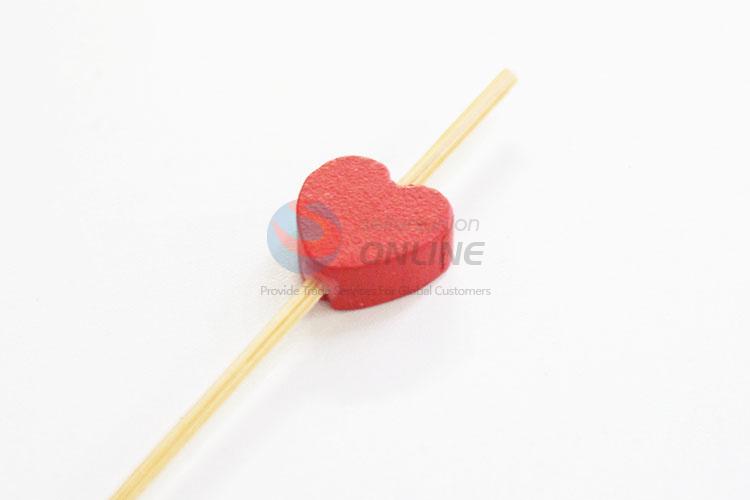 Wholesale hot sales new style red loving heart fruit toothpick