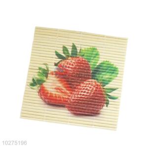 Daily use cheap strawberry cup mat