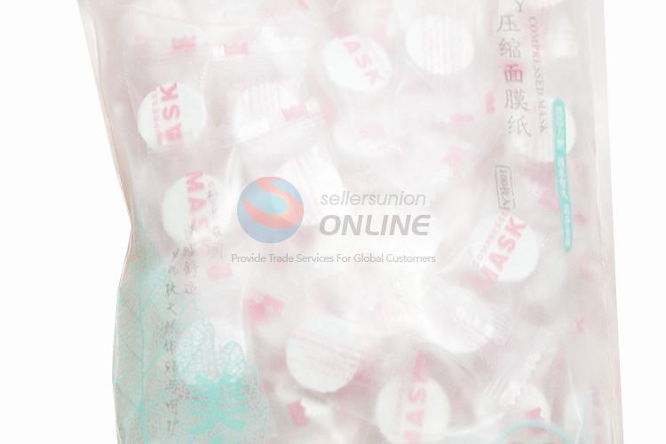 Customized low price cotton compressed facial mask