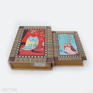 Special Design Owl Pattern 3pcs Book Storage Box