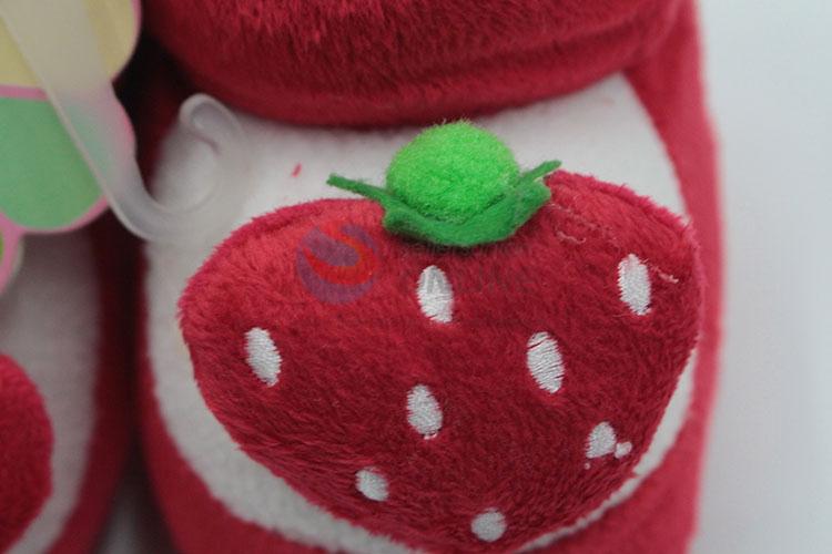 Cheap price strawberry design  baby shoes