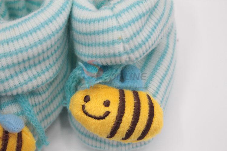 Colorful bee design baby shoes