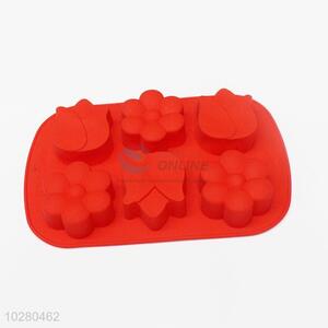 Hot Selling Red Flower Silicone Cake Mold