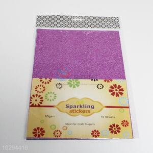 High Quality Sparkling Stickers Sparkling  Glitter Paper