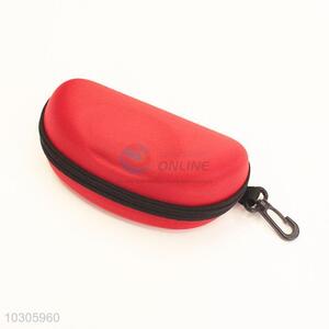 Cool top quality red glasses box with zipper