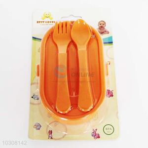 Orange Baby Fork&Spoon Set